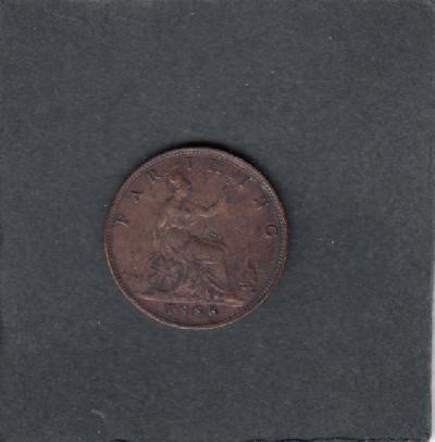 Beschrijving: 1 Farthing  VICTORIA